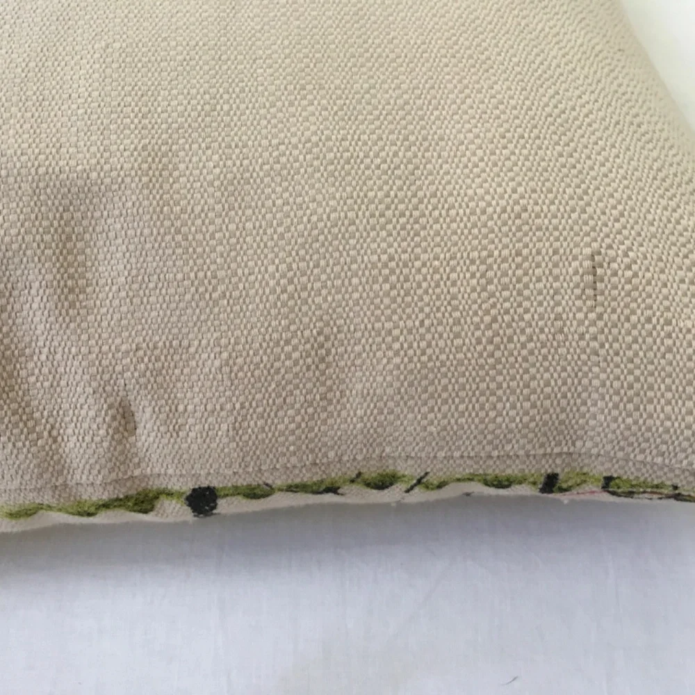 PAIR Colibri Bird Floral Accent Lumbar Throw Pillows (#2)